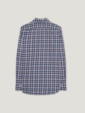 Beige Blue Comfort Hand Finish Shirt