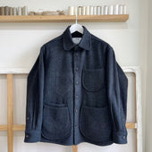 Deadstock Charcoal Melton Wool Chore Coat