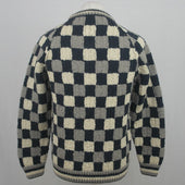 2k Checked Crewneck Sweater 100 Lightweight Aran