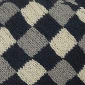 2k Checked Crewneck Sweater 100 Lightweight Aran