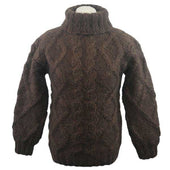 2m Cable Polo Neck Sweater