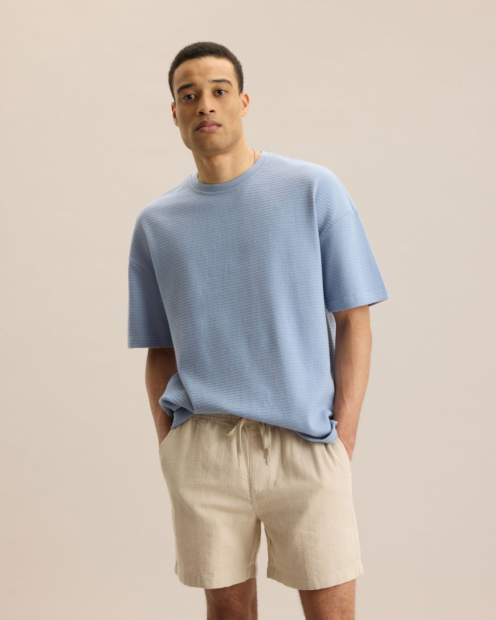 Boxy Textured Knit Tee