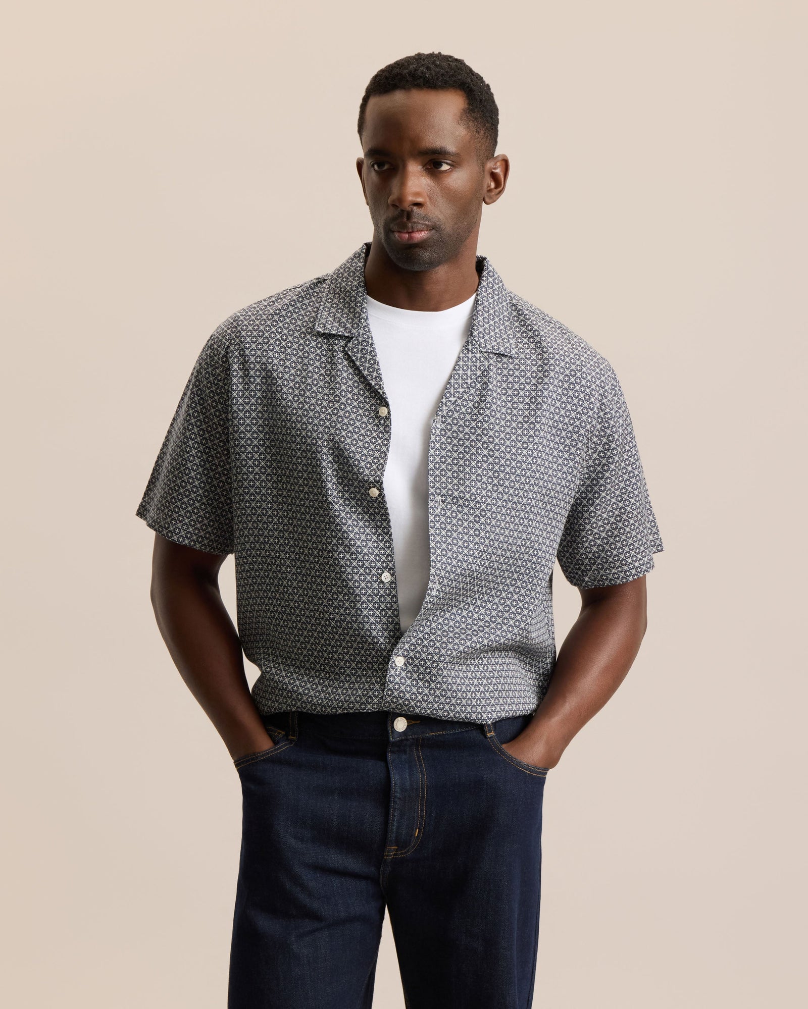 Printed Tencel Lyocell Resort Shirt