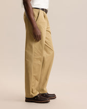 Relaxed Pleated Chino Pant