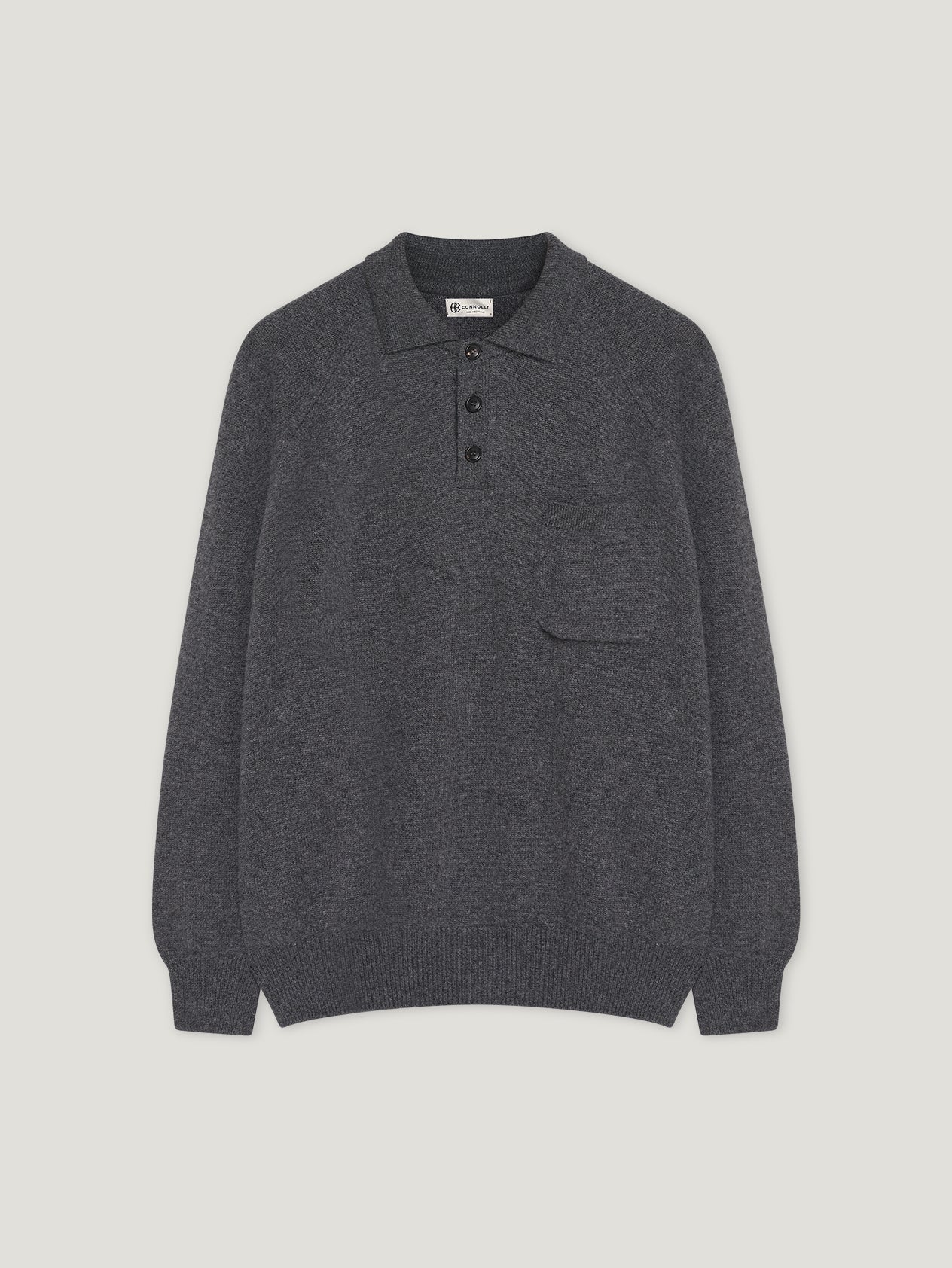 Grey Raglan Racing Polo
