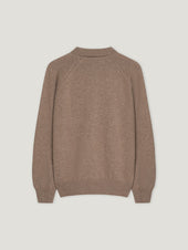 Natural Raglan Racing Polo