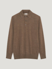 3 Button Merino Polo Shirt