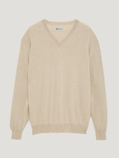 Bone Venetian V Neck