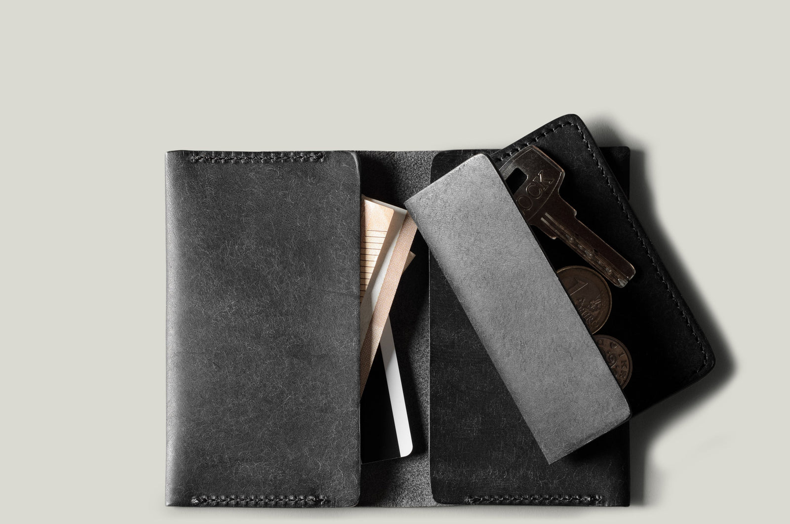 2 Trick Pony Card Wallet . Black Raw