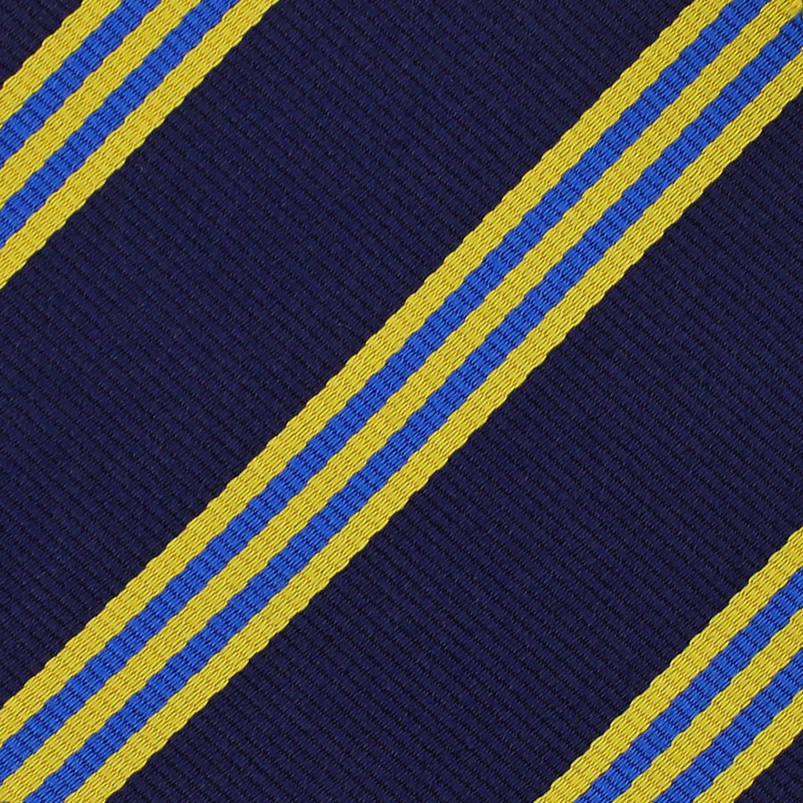Bespoke Repp Stripe Silk Tie