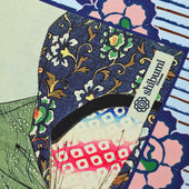 Ukiyo E Silk Pocket Square Kirifuri 40x40cm