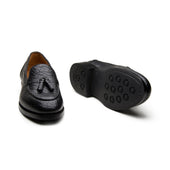 Royce Tassel Loafer Black Shrunken Bison Bison Series