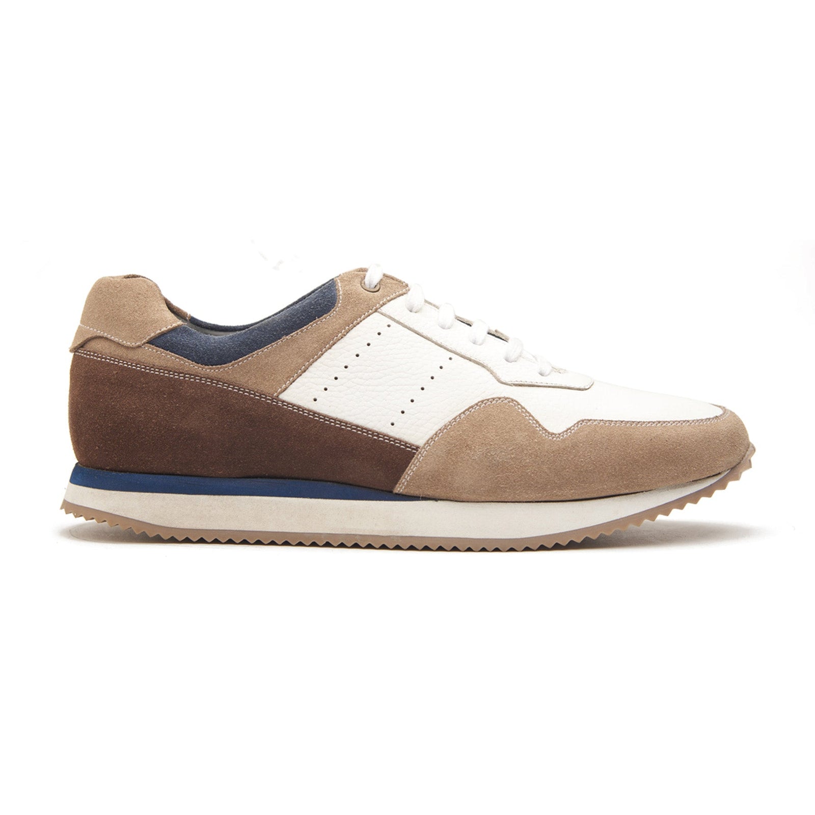 Beaux U Tip Laceup Trainers Beige Smart Casuals