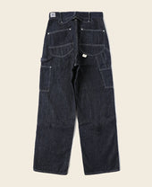 Slub Pearl Yarn Indigo Denim Carpenter Pants