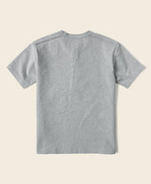 10.6 oz Cotton Short Sleeve Henley T-Shirt - Gray