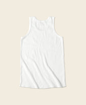 10.5 oz Cotton Tank Top - White