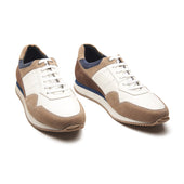 Beaux U Tip Laceup Trainers Beige Smart Casuals