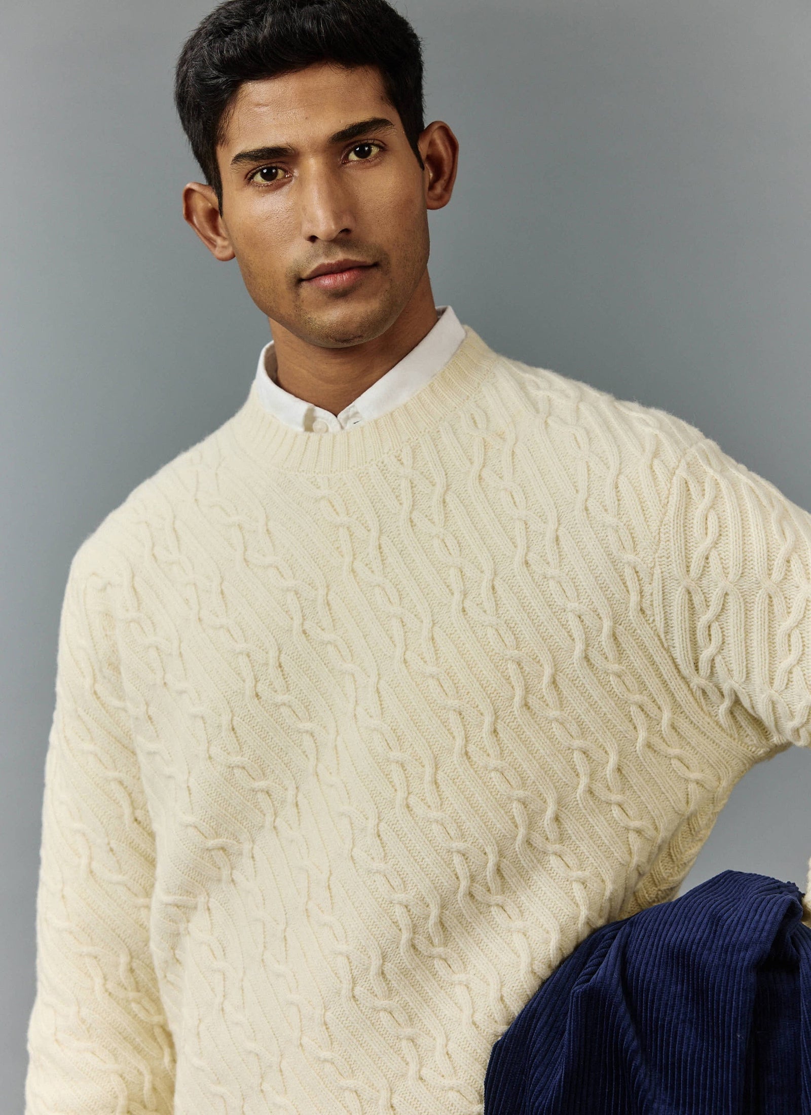 Melville Cable Knit Jumper Wool