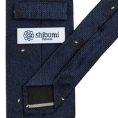 Geometrical Boucle Silk Tie Hand Rolled