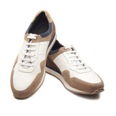 Beaux U Tip Laceup Trainers Beige Smart Casuals