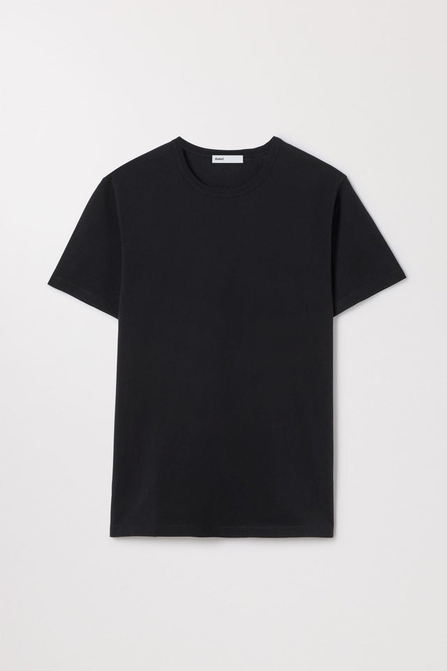 Black T-Shirt | Premium Heavyweight Cotton Crewneck | Asket
