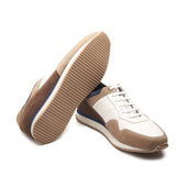 Beaux U Tip Laceup Trainers Beige Smart Casuals