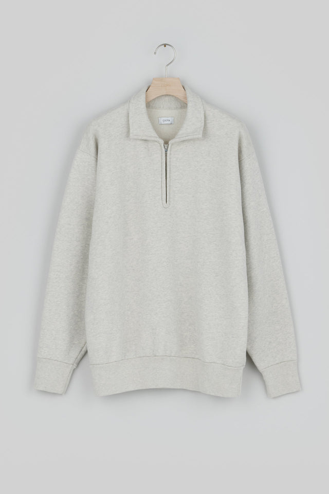 Half Zip Sweatshirt（Slightly Brushed）
