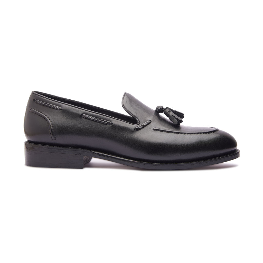 Royce Tassel Loafer Noir Hand Welted Classics Collection