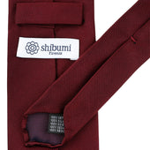 Plain Japanese Jacquard Silk Tie Hand Rolled