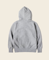 17.5 oz Terry Cloth Full-Zip Hoodie - Gray