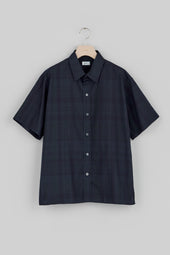 【SALE】Regular Collar Short Sleeve Shirt (Madras Overdye)