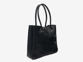 No. 235 Leather Tote Inward Seam, Black