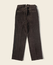1920s Heavy-Duty Corduroy Work Pants - Brown