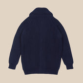 Superfine Lambswool Shawl Collar Cardigan In