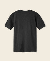 Loopwheel Tubular Henley T-Shirt - Black