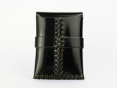 No. 155 Card Case with Flap, Onyx Cordovan