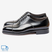 Straight Tip Oxford - Black - Char Last - RTW
