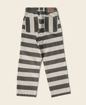 Heavyweight Wide Striped Prisoner Pants