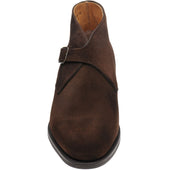 Herring Kingston II mens rubber-soled boots in brown oiled suede