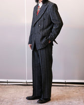 Striped Two Piece Suits Trouser