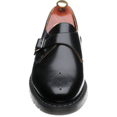 Wildsmith Model Monk mens rubber-soled monk shoes in black hi shine