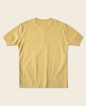 Vintage Short Sleeve Henley T-Shirt - Yellow