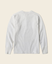 Vintage Long Sleeve Henley Shirt - White