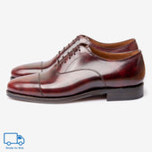 Straight Tip Oxford - Burgundy Museum Calf - Chip Last - RTW