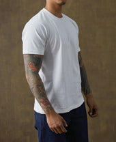 9 oz Cotton Tubular T-Shirt - White