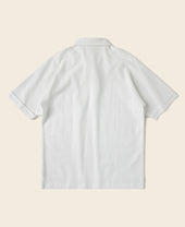Raglan Sleeve Cotton-Piqué Polo Shirt - White