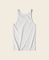 Military Cotton Tank Top - White