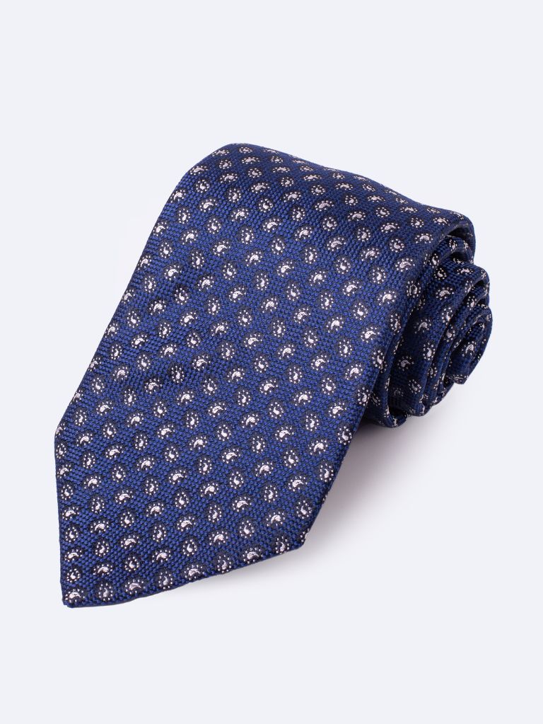 Benjamin Disraeli Tie – Blue / White