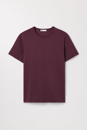 Burgundy T-Shirt | Premium Heavyweight Cotton Crewneck | Asket