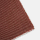 And White Striped Cashmere Scarf
